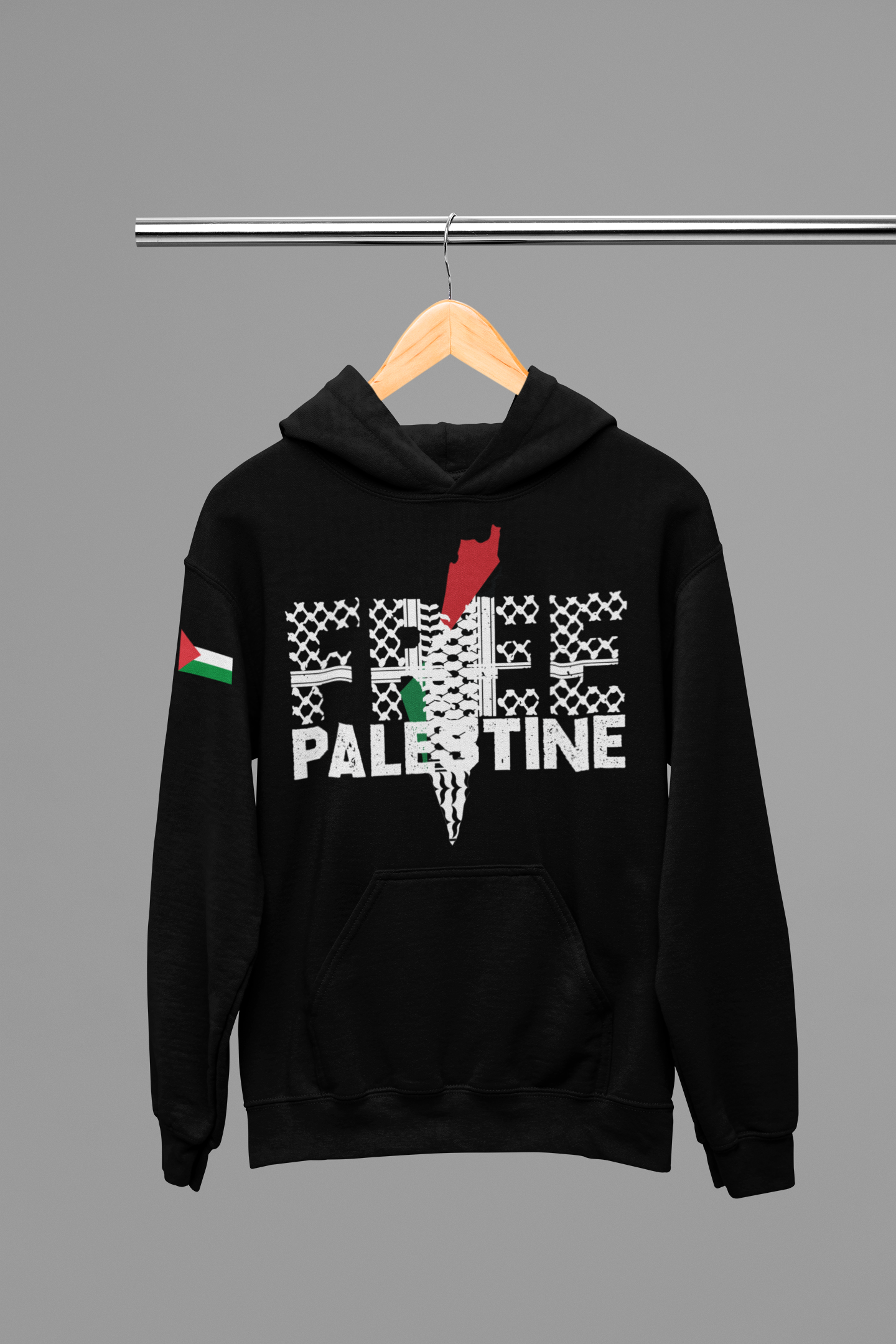 Free Palestine with Map